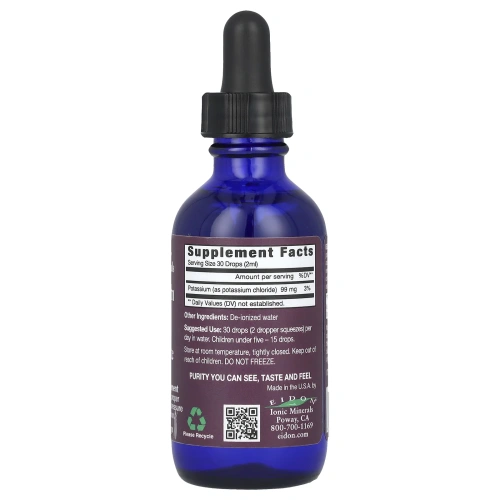 Eidon Mineral Supplements, Калия жидкий концентрат,  60 мл