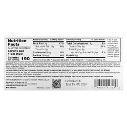 California Gold Nutrition, Foods, жевательные батончики из гранолы с клюквой и миндалем, 12 шт. по 40 г (1,4 унции)