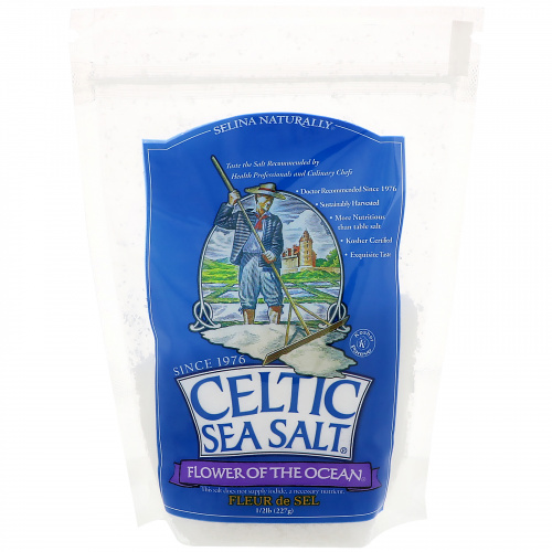Celtic Sea Salt, Flower of The Ocean, 1/2 lb (227 g)