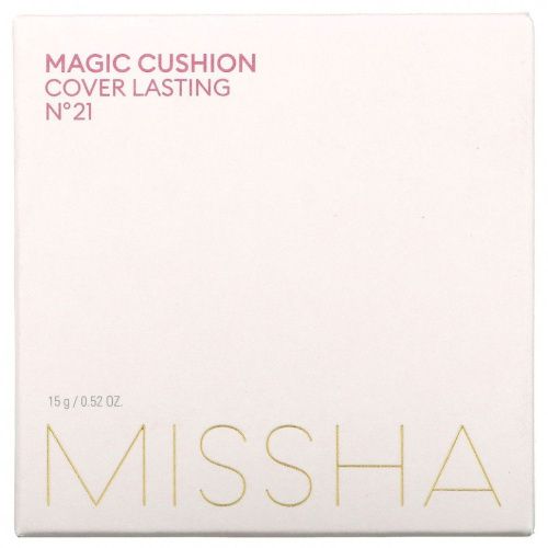 Missha, Magic Cushion Cover Lasting, No. 21 Светло-бежевый, 0,52 унции (15 г)