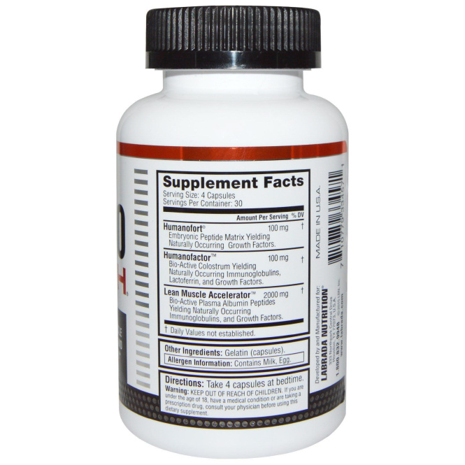 Labrada Nutrition, HumanoGrowth, 120 капсул