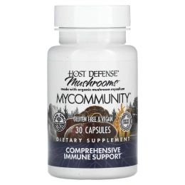 Fungi Perfecti, грибной экстракт для комплексного поддержания иммунитета, 30 капсул в растительной оболочке