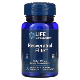 Life Extension, ресвератрол, 30 вегетарианских капсул