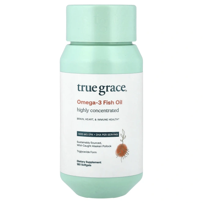 True Grace, Omega-3 Fish Oil, 180 Softgels