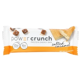 BNRG, Протеиновый энергетический батончик Power Crunch, оригинальная рецептура, соленая карамель, 12 батончиков, 40 г каждый