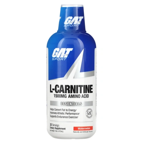 GAT, L-Карнитин - Аминокислотная жидкость (1500 мг) Арбуз 16 унций