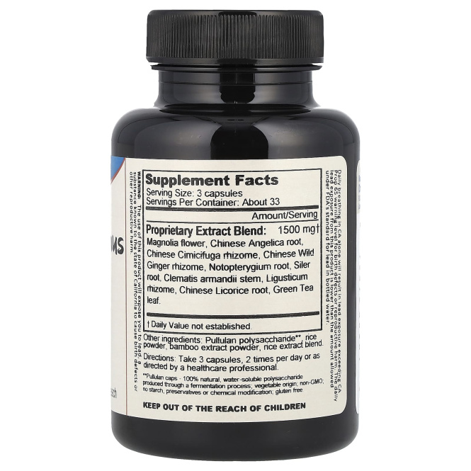 Dragon Herbs, Магнолия Синус, 500 мг, 100 вегетарианских капсул