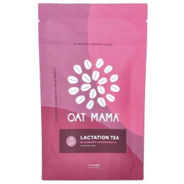 Oat Mama, Lactation Tea, голубика и гранат, без кофеина, 14 чайных пакетиков, 32 г