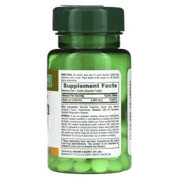 Nature's Bounty, Биотин, 5000 мкг, 60 быстрорастворимых таблеток