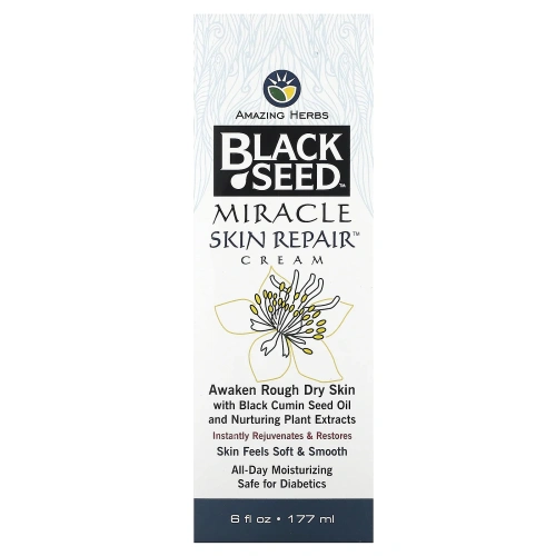 Amazing Herbs, Чудо-крем для восстановления кожи из черного тмина 6 жидких унций