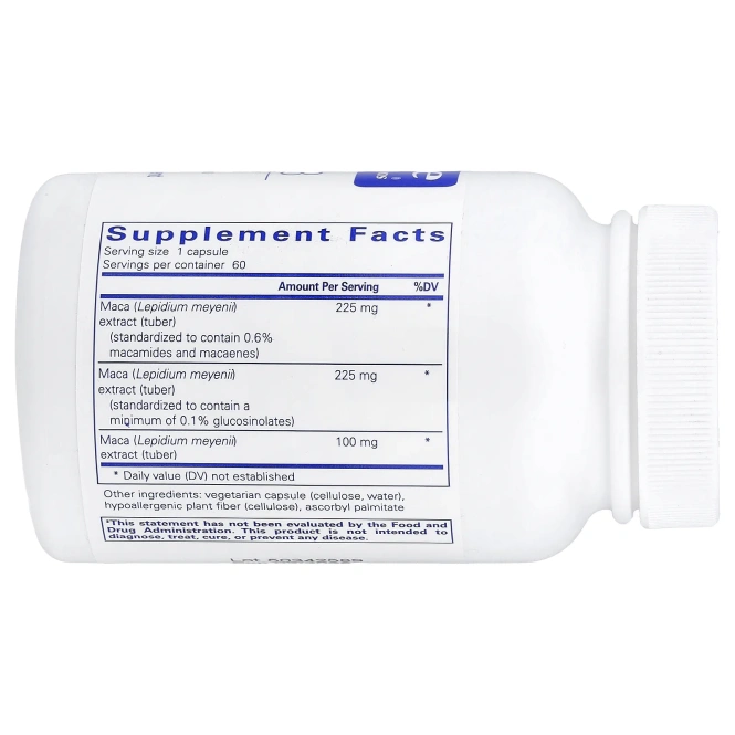 Pure Encapsulations, мака-3, 60 капсул