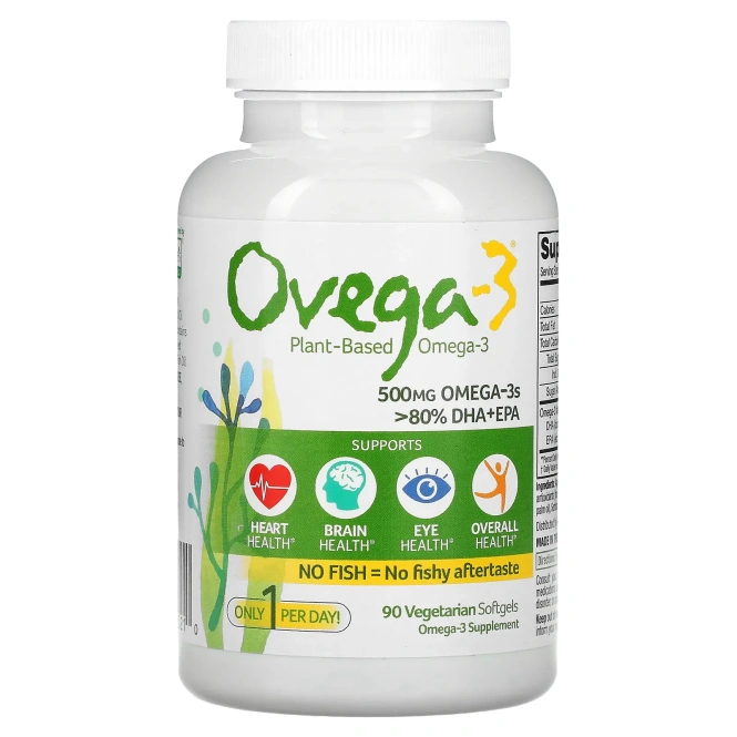 Ovega-3, Plant-Based Omega-3, 90 Vegetarian Softgels