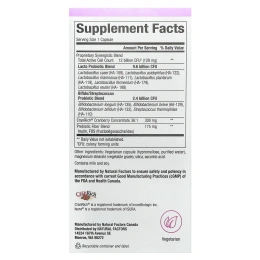 Natural Factors, Абсолютный пробиотик, женская формула, 60 вегетарианских капсул