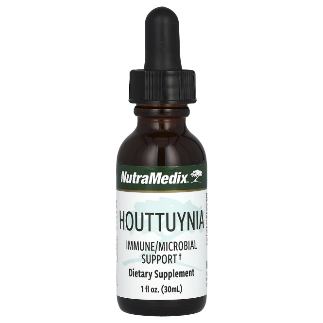 NutraMedix, Houttuynia, поддержка иммунитета и микробов, 30 мл (1 жидк. Унция)