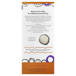 ZUM, Шарики для сушки шерсти со смесью ароматизаторов, янтарь, 3 шарика и 1 смесь ароматов, 8,5 унции