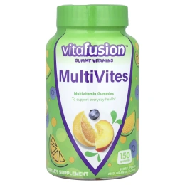 VitaFusion, MultiVites, незаменимые мультивитамины, натуральный ягодный, персиковый и апельсиновый вкусы, 150 жевательных таблеток