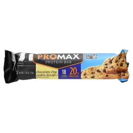 NuGo Nutrition, ProMax Protein Bar, протеиновый батончик, тесто для печенья с шоколадной крошкой, 12 батончиков по 75 г (2,64 унции)