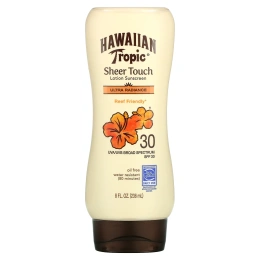 Hawaiian Tropic, Sheer Touch, Ultra Radiance, солнцезащитный лосьон с SPF 30, 236 мл
