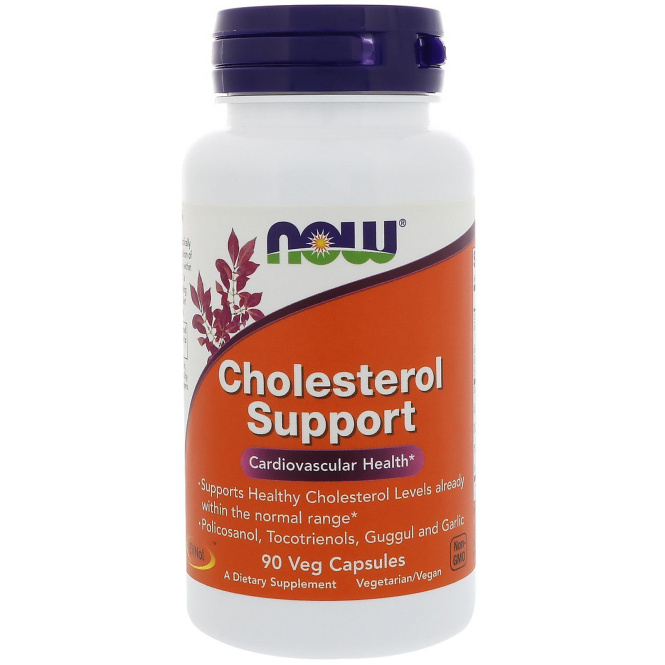 Now Foods, CholesterolSupport, 90 капсул в растительной оболочке