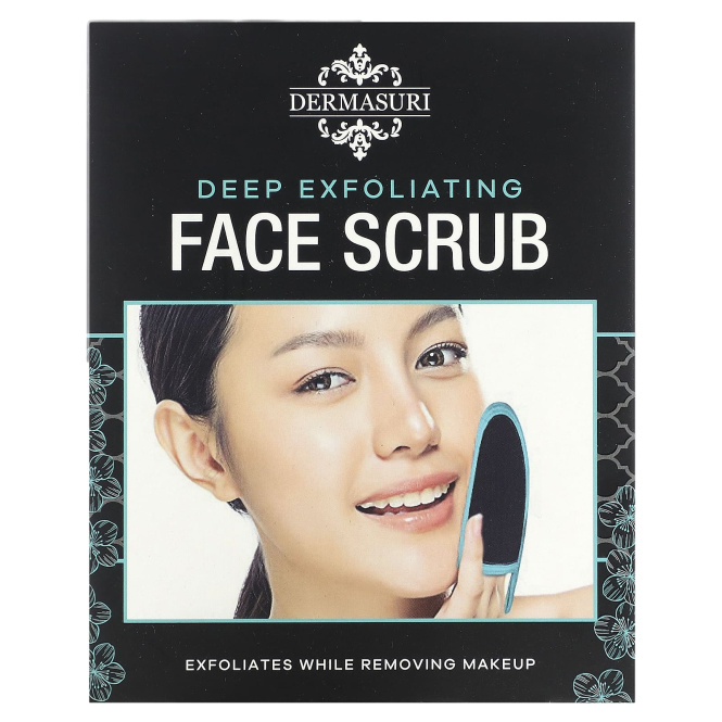 Dermasuri, рукавица для глубокого отшелушивания, скраб для лица, 1 рукавица
