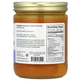 Pure Indian Foods, Красное пальмовое масло, 375 мл (12,6 унции)