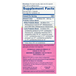 Renew Life, Women's Wellness, пробиотик для женского здоровья, 90 млрд КОЕ, 30 вегетарианских капсул