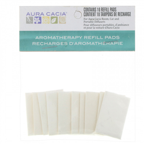 Aura Cacia, Aromatherapy Refill Pads, 10 Refill Pads