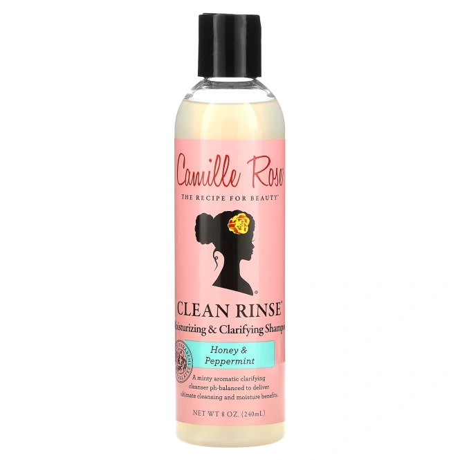 Camille Rose, Clean Rinse, увлажняющий и очищающий шампунь, мед и перечная мята, 240 мл (8 унций)