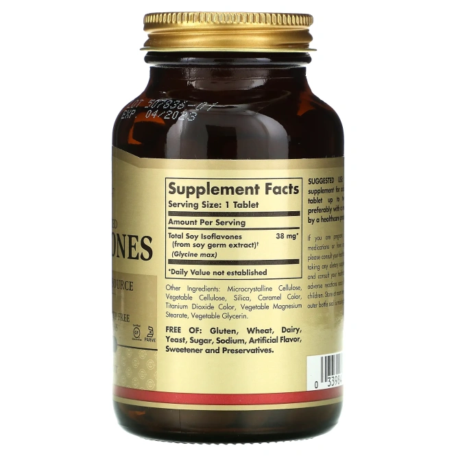 Solgar, Изофлавоны с генистеином и даидзеином, 120 таблеток