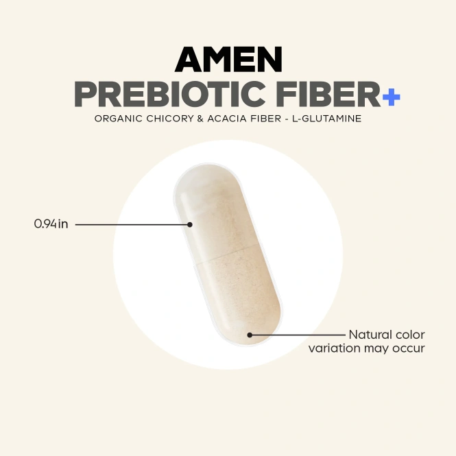 Codeage, Amen Prebiotic Fiber+, 60 растительных капсул