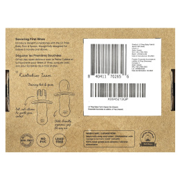 KeaBabies, Lil 'Prep, набор детских вилок и ложек, для детей от 6 месяцев, Desert``, 2 шт.