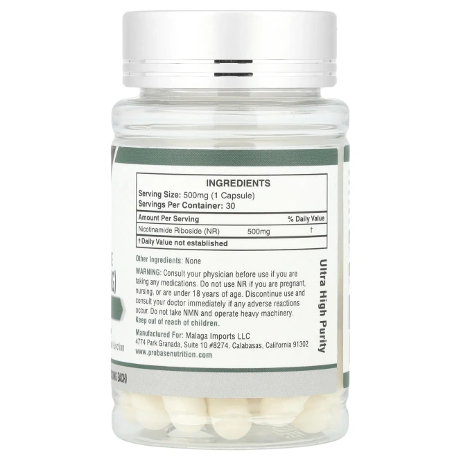 Probase Nutrition, NR, 500 мг, 30 капсул