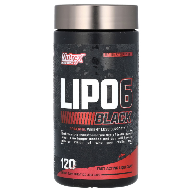 Nutrex Research, Lipo-6 Black Extreme Potency 120 капсул