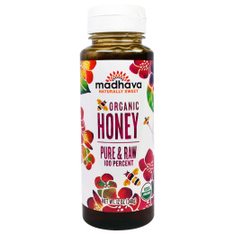 Madhava Natural Sweeteners, Органический мед, Чистый и Необработанный, 12 унций (340 г)