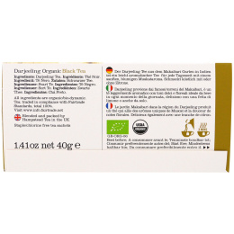 Hampstead Tea, Органический чай Дарджилинг, 20 саше, 1,41 унции (40 г)