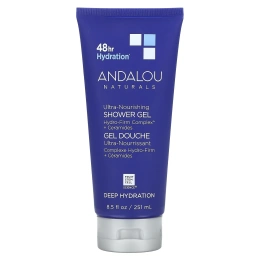 Andalou Naturals, ультрапитательный гель для душа, глубокое увлажнение, 251 мл (8,5 жидк. унции)