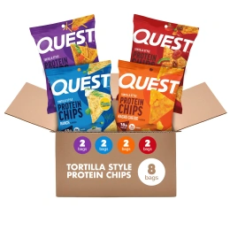 Quest Nutrition, протеиновые чипсы из тортильи, ассорти, 8 шт. по 32 г (1,1 унции)