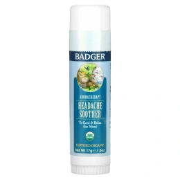 Badger Company, Средство от головной боли, Мята и лаванда, ,60 унции (17 г)