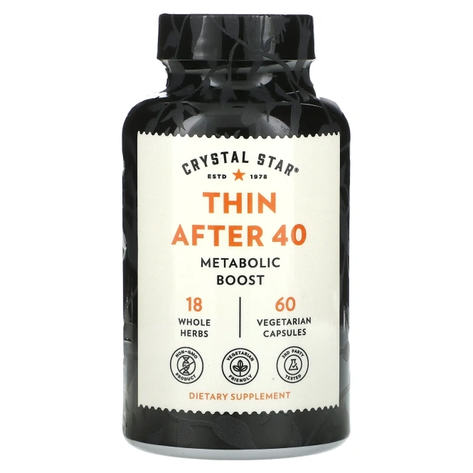 Crystal Star, Thin After 40 (стройность после 40), 60 вегетарианских капсул