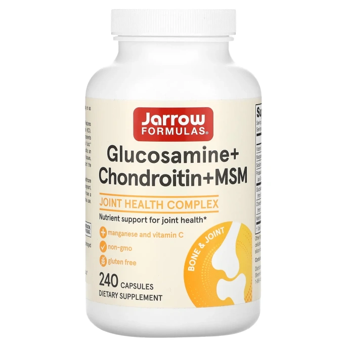 Jarrow Formulas Глюкозамин, Хондротин и МСМ, 240 капсул
