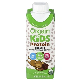 Orgain, Kids Protein™, органический питательный коктейль, шоколадный вкус, 4 пакетика по 244 мл (8,25 жидк. унции)