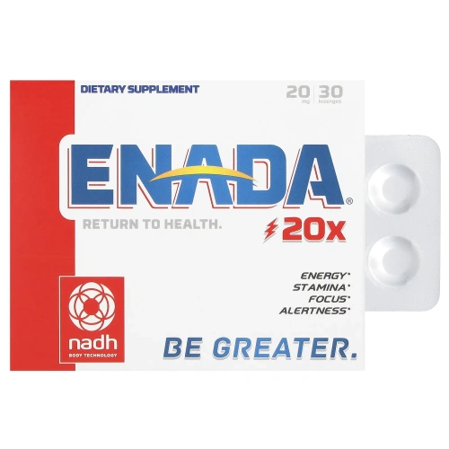 ENADA, Кофермент заряжающий энергией, Mojo, 20 мг, 30 пастилок
