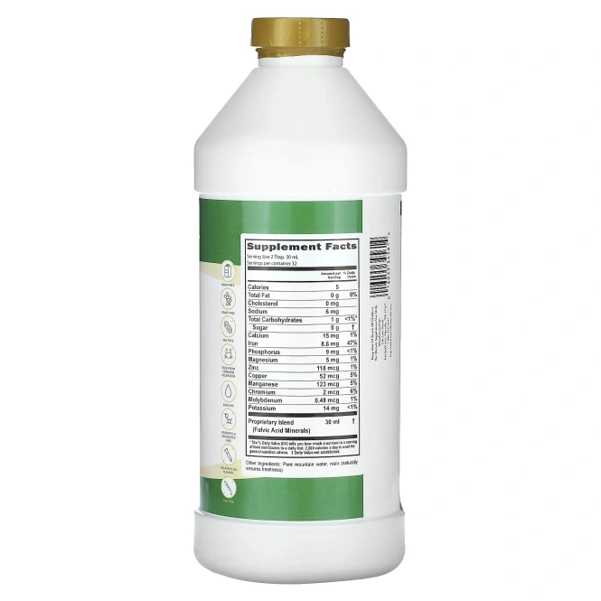 Buried Treasure, 70+ Растительных минералов, чистые коллоидные минералы, 946 мл