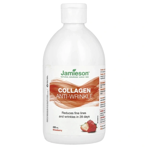 Jamieson Vitamins, Коллаген против морщин, клубника, 420 мл