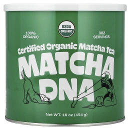 Matcha DNA, сертифицированный органический чай матча, 454 г (16 унций)