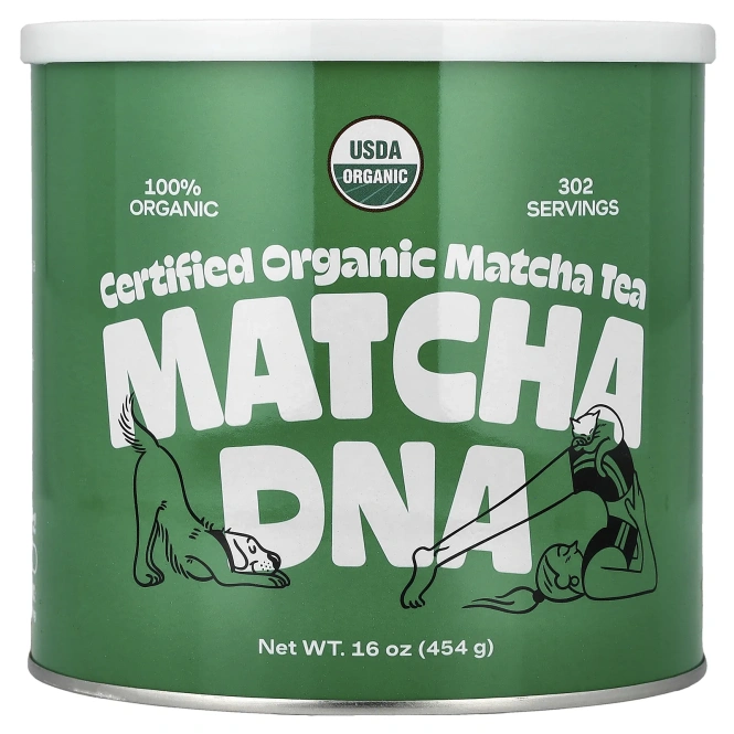 Matcha DNA, сертифицированный органический чай матча, 454 г (16 унций)