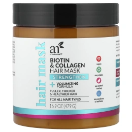artnaturals, маска для волос с биотином и коллагеном, для всех типов волос, 479 г (16,9 унции)