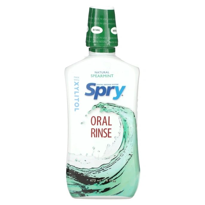 Xlear, Spry, ополаскиватель для рта, мята, 16 жидких унций (437 мл)