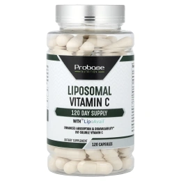 Probase Nutrition, липосомальный витамин C, 120 капсул