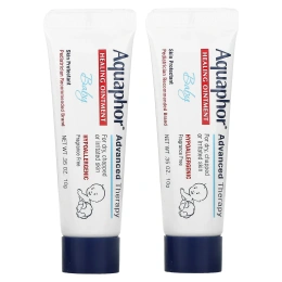 Aquaphor, Лечебная мазь для детей, без отдушек, 2 тюбика по 10 г (0,35 унции)